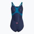 Women's one-piece swimsuit arena Foggy Dots Swim Pro Back navy / blue cosmo 2