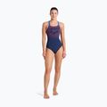 Women's one-piece swimsuit arena Foggy Dots Swim Pro Back navy / blue cosmo 2