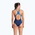 Women's one-piece swimsuit arena Foggy Dots Swim Pro Back navy / blue cosmo 3