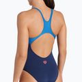 Women's one-piece swimsuit arena Foggy Dots Swim Pro Back navy / blue cosmo 5