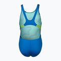 Arena Star Shaped Swim Tech L blue river/soft green/multi children's one-piece swimsuit 2