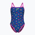 Women's one-piece swimsuit arena Reversible Swimsuit Challenge Back royal multi/shocking pink