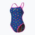 Women's one-piece swimsuit arena Reversible Swimsuit Challenge Back royal multi/shocking pink 5