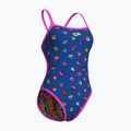 Women's one-piece swimsuit arena Reversible Swimsuit Challenge Back royal multi/shocking pink 6