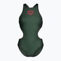 Women's one-piece swimsuit arena One Biglogo One Piece dark sage/black