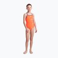 Arena Star Graphic Lightdrop Back bright coral / plum children's one-piece swimsuit 2