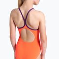 Arena Star Graphic Lightdrop Back bright coral / plum children's one-piece swimsuit 5