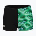 Children's swimming boxers arena Foam Swim Short black/soft green multi