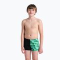 Children's swimming boxers arena Foam Swim Short black/soft green multi 5