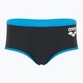 Men's swimming boxers arena One Low Waist Short Big Logo asphalt/turquise