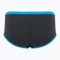 Men's swimming boxers arena One Low Waist Short Big Logo asphalt/turquise 2