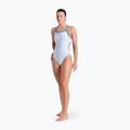 Women's one-piece swimsuit arena Fireflow Challenge back blue river/white multi 2