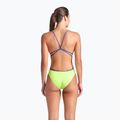 Women's one-piece swimsuit arena Lace Back Solid artic lime/future dusk 3