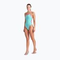 Women's one-piece swimsuit arena Lace Back Solid water/shocking pink 2