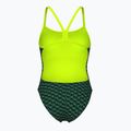 Arena Monogram Challenge Back dark sage multi/artic lime women's one-piece swimsuit 2