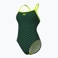 Arena Monogram Challenge Back dark sage multi/artic lime women's one-piece swimsuit 4