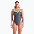 Arena Monogram Challenge Back dark sage multi/artic lime women's one-piece swimsuit 5