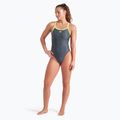 Arena Monogram Challenge Back dark sage multi/artic lime women's one-piece swimsuit 6
