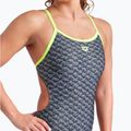 Arena Monogram Challenge Back dark sage multi/artic lime women's one-piece swimsuit 8