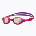 Children's swim goggles arena Air Jr Mirror yellow copper/plum/bright coral