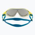 Children's swim goggles arena The One Mirror Jr silver/soft green/blue cosmo 4