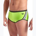 Men's arena Icons Swim Low Waist Short Solid artic lime/dark sage swim briefs 7