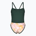 Women's one-piece swimsuit arena Ao Rev Challenge Back multicolor/dark sage 2