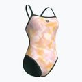 Women's one-piece swimsuit arena Ao Rev Challenge Back multicolor/dark sage 3