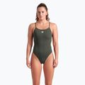 Women's one-piece swimsuit arena Ao Rev Challenge Back multicolor/dark sage 6