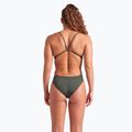Women's one-piece swimsuit arena Ao Rev Challenge Back multicolor/dark sage 10
