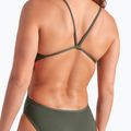 Women's one-piece swimsuit arena Ao Rev Challenge Back multicolor/dark sage 14