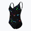 Women's one-piece swimsuit arena Abyss U Back multi black/black 4