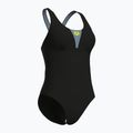 Women's one-piece swimsuit arena Control Pro Solid black/sea foam 3