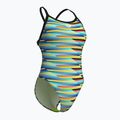 Women's one-piece swimsuit arena Racing Stripe Xcriss Cross black multi/black 3