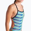 Women's one-piece swimsuit arena Racing Stripe Xcriss Cross black multi/black 8