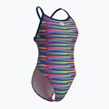 Women's one-piece swimsuit arena Racing Stripe Xcriss Cross navy multi/navy 3