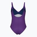 Women's one-piece swimsuit arena Abyss U Back multi plum/plum 2