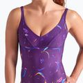 Women's one-piece swimsuit arena Abyss U Back multi plum/plum 8