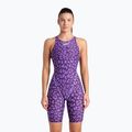Women's one-piece swimsuit arena Powerskin ST Next LE Open Back leopard skin violet