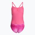 Women's one-piece swimsuit arena Tie-Dye Challenge Back Allover shocking pink multi/shocking pink 2