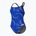 Women's one-piece swimsuit arena Fireflow Challenge Back black/team royal 4
