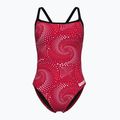 Women's one-piece swimsuit arena Fireflow Challenge Back black/team red