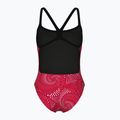 Women's one-piece swimsuit arena Fireflow Challenge Back black/team red 2