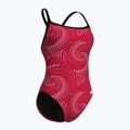 Women's one-piece swimsuit arena Fireflow Challenge Back black/team red 3