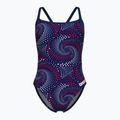 Women's one-piece swimsuit arena Fireflow Challenge Back navy/team redwhiteblue