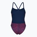 Women's one-piece swimsuit arena Snake Skin Challenge navy/team redwhiteblue 2