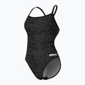 Women's one-piece swimsuit arena Snake Skin Challenge black/team black 4