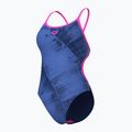 Women's one-piece swimsuit arena Arch Lace Back multi blue/navy/shocking pink 4
