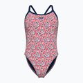 Women's one-piece swimsuit arena Pebbles Xcriss Cross multi white/navy
