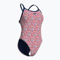 Women's one-piece swimsuit arena Pebbles Xcriss Cross multi white/navy 3